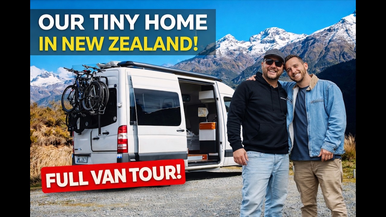 Off Grid Sprinter Van Tour Новая Зеландия | Жизнь на фургоне на полный день