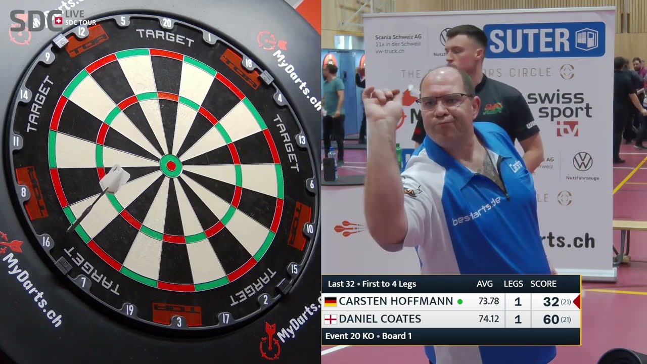 Daniel Coates (Bullhitters) vs Carsten Hoffmann Highlights / SDC Tour 20 Last 32 2025