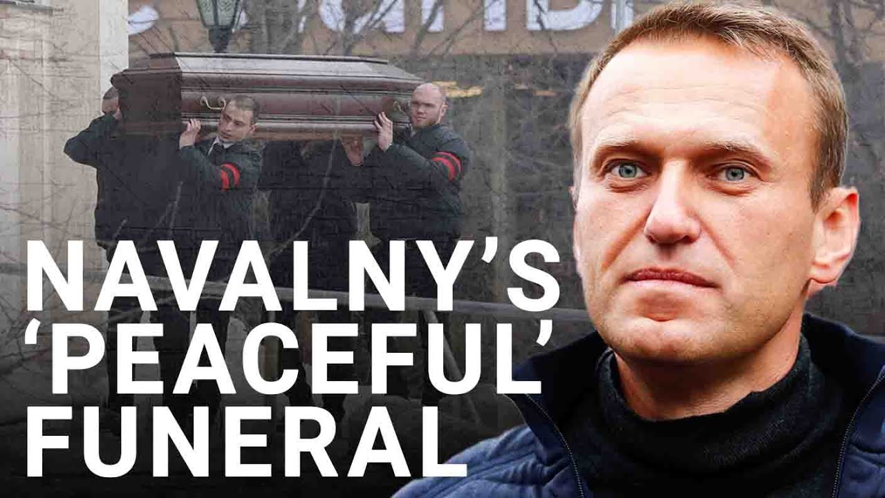 'Thousands' chant Alexei Navalny's name outside his funeral despite police presence