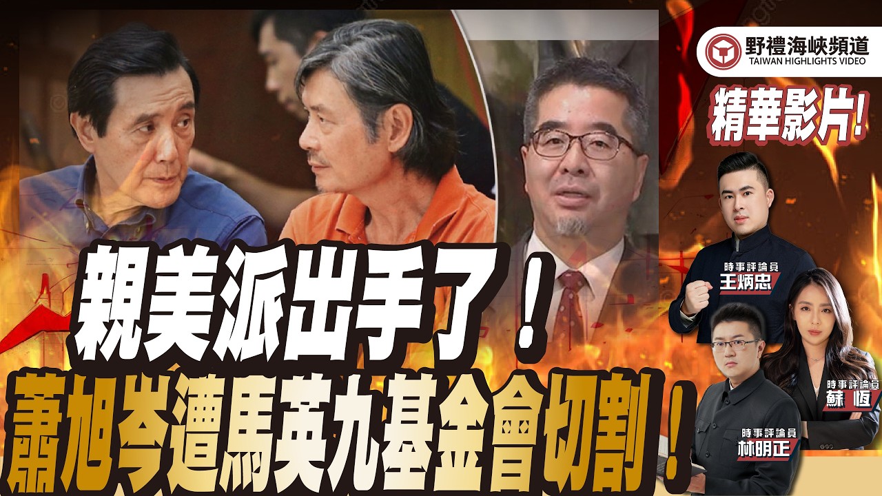 蕭旭岑遭馬英九基金會切割！親美派出手了！｜野禮精華（王炳忠、蘇恆、林明正）