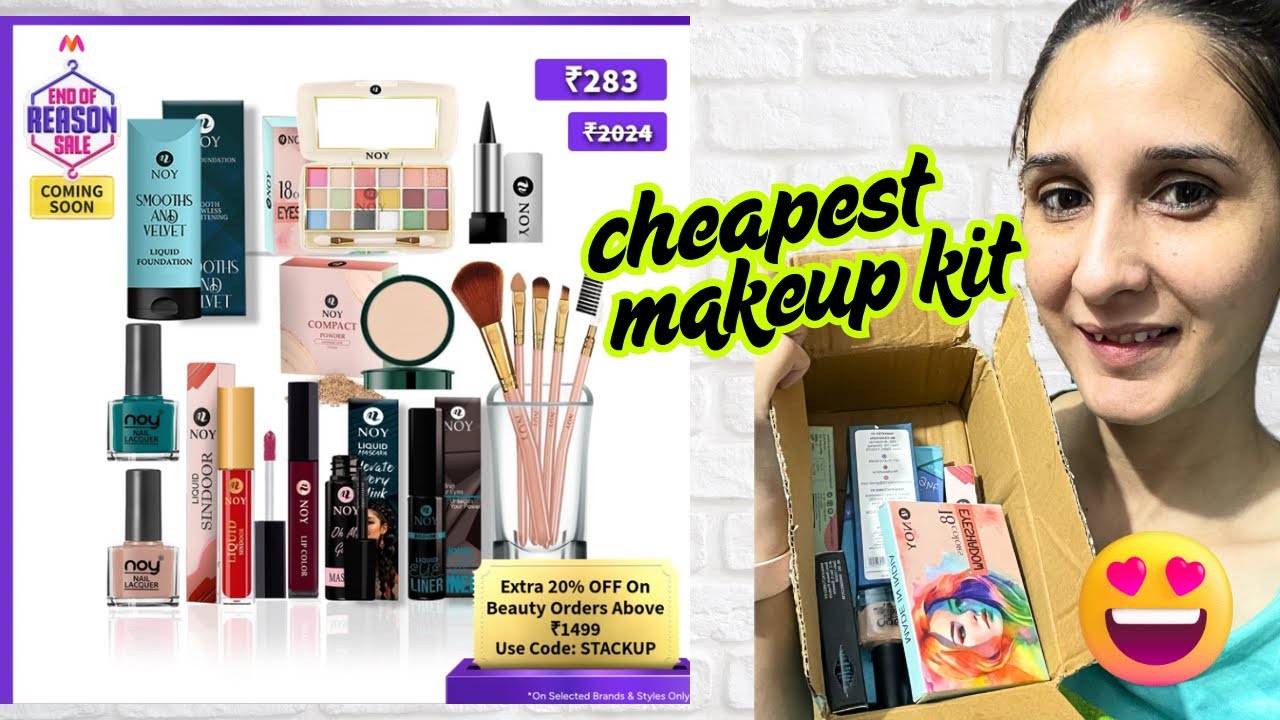 I tried NOY Cheapest makeup kit from myntra at 283/-only 