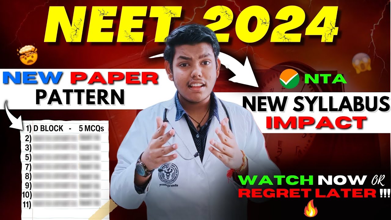 NEET 2024: New Paper Pattern After Syllabus Changed | NTA Latest Update Deep Analysis | #neet2024