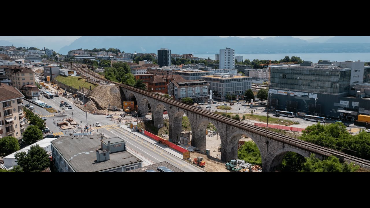 La réalisation du tramway entre Lausanne Flon et Renens Gare