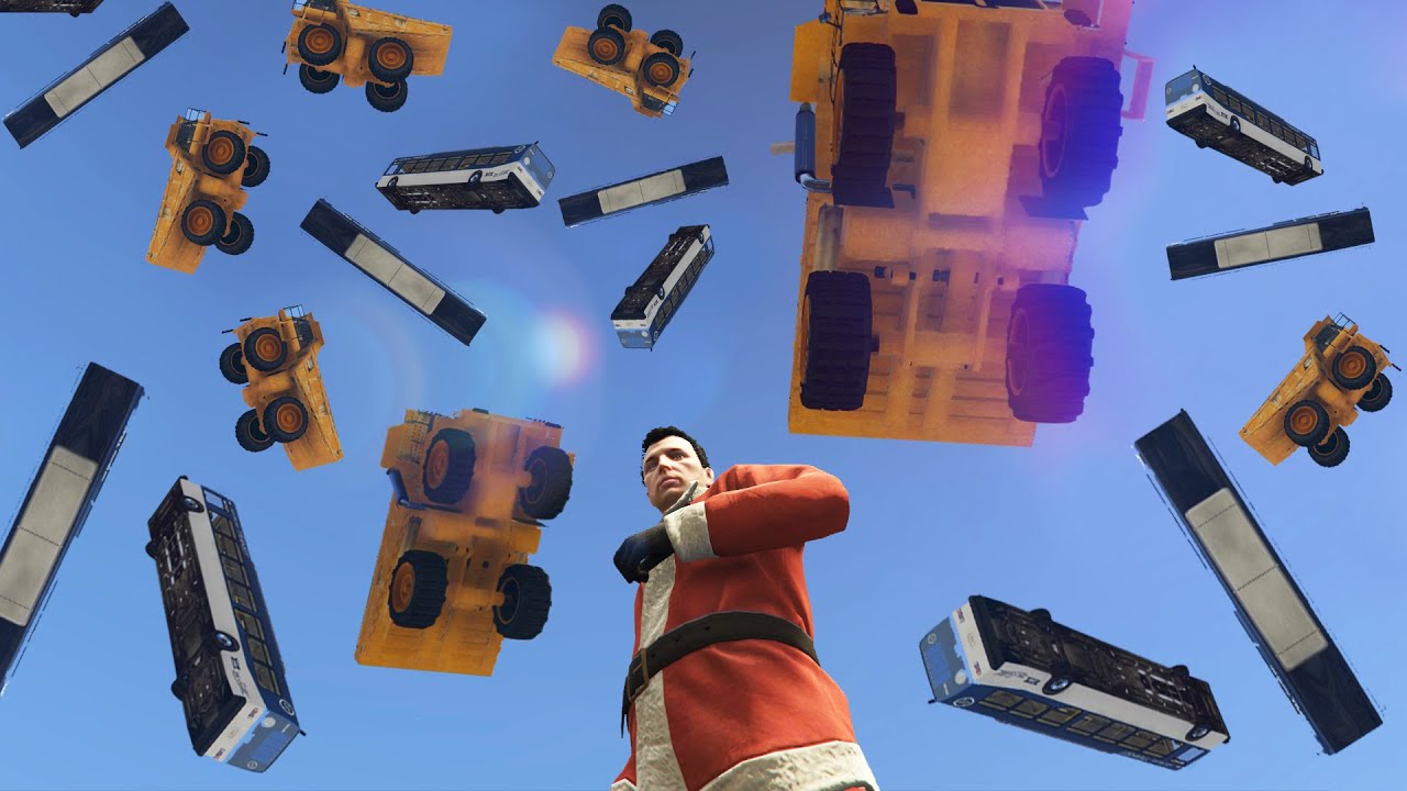 TRY TO SURVIVE THE EXTREME VEHICLE RAIN! (GTA 5 Funny Moments)