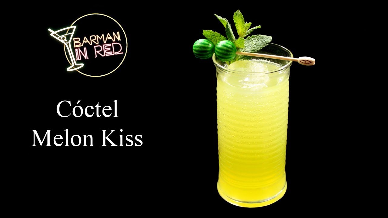 como hacer el coctel MELON KISS