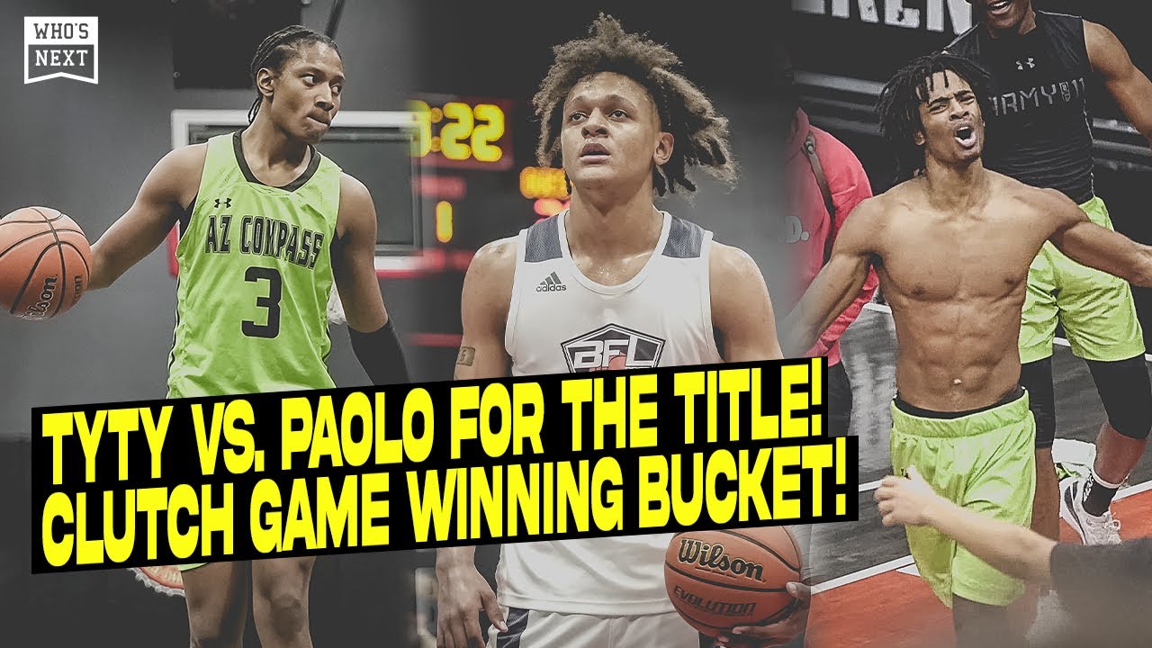 INSANE game winning shot! Paolo Banchero and BFL vs. TyTy Washington and AZ Compass for the title!