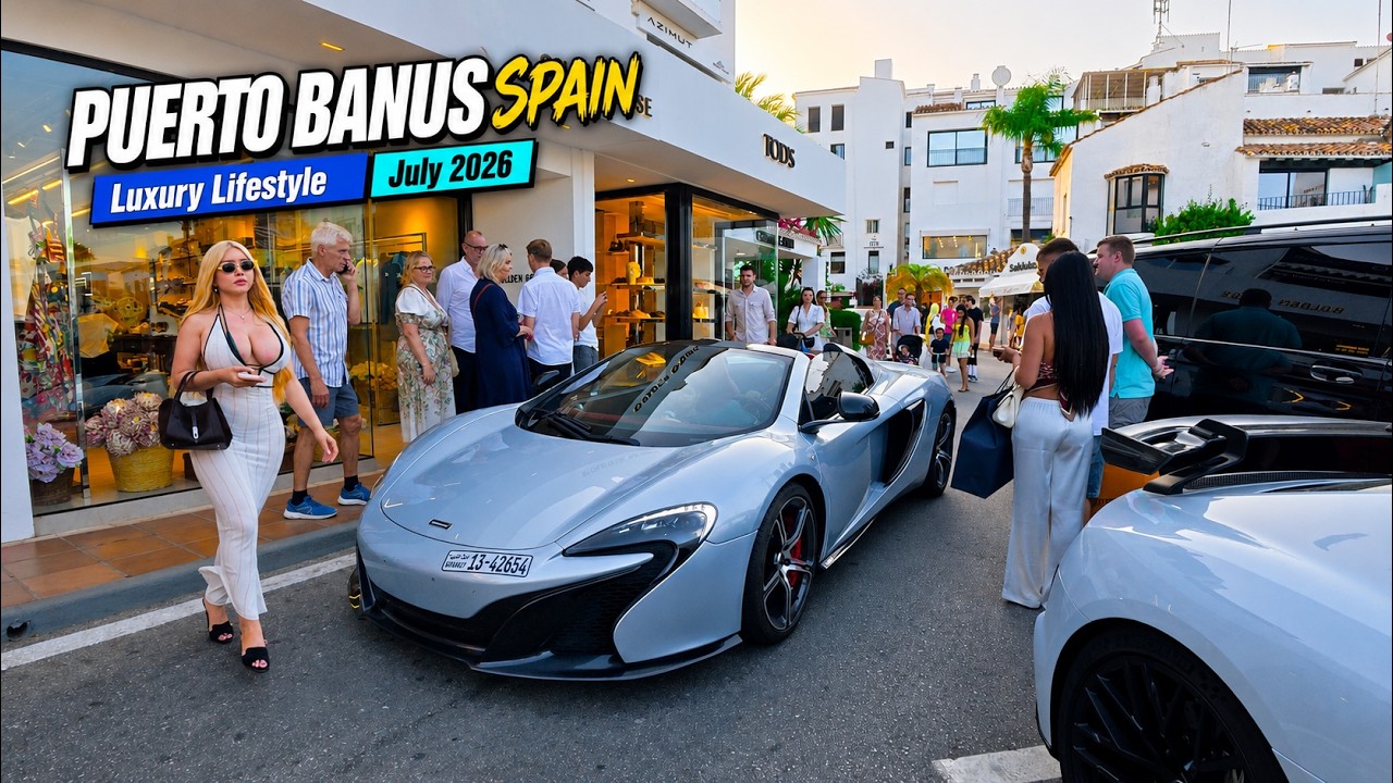 Puerto Banus, Marbella Spain Walking Tour | Luxury Lifestyle &ndash; Costa del Sol July 2026