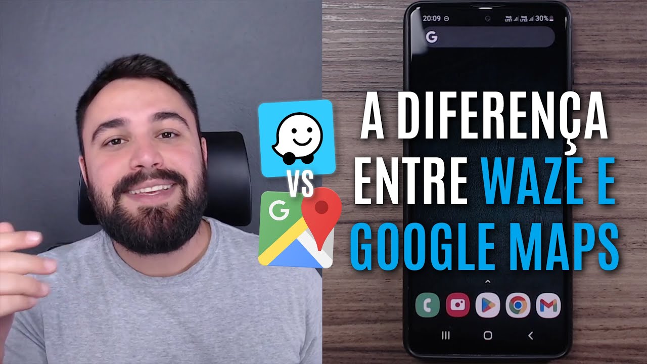 A DIFEREN&Ccedil;A ENTRE WAZE E GOOGLE MAPS