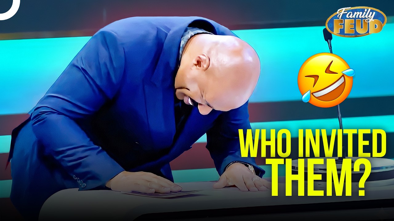 Steve Harvey Completely LOSING IT Over Dumb Answers | Family Feud Compilations