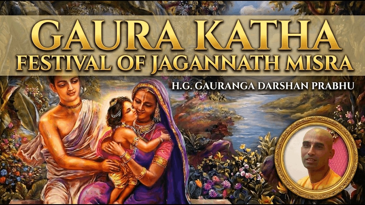 Gaura Katha | Festival of Jagannath Misra | H.G. Gauranga Darshan Prabhu | Live 7 PM (9:30 PM IST)