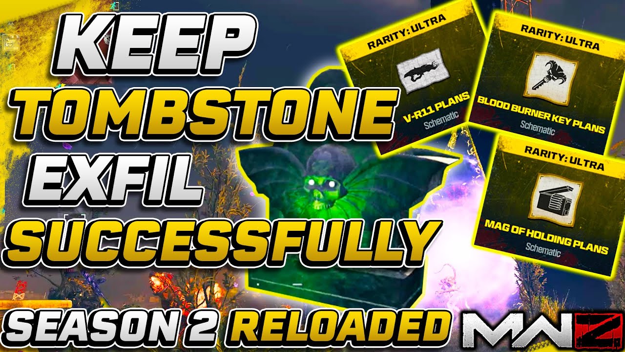 Tombstone Duplication Glitch Successfully Exfil Schematics and Camos Season 2 Reloaded | MW3 Zombies