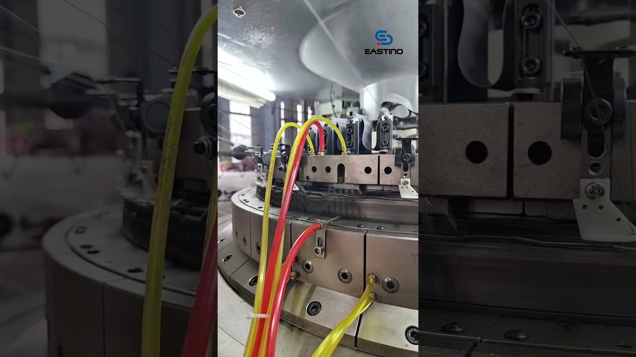 Double jersey electronic jacquard circular knitting machine #eastino #knittingmachine