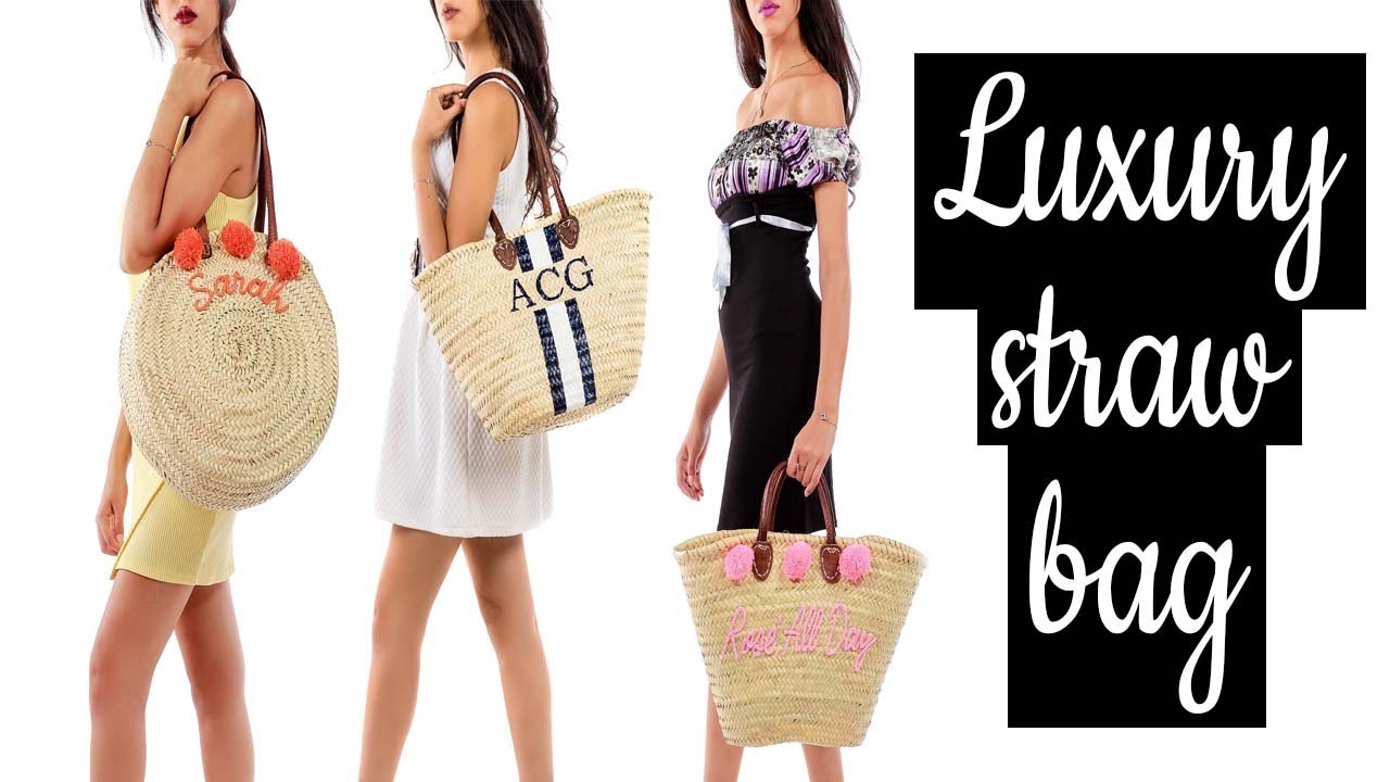 Personalized straw Basket bags - Customize a bag for you - Mazador