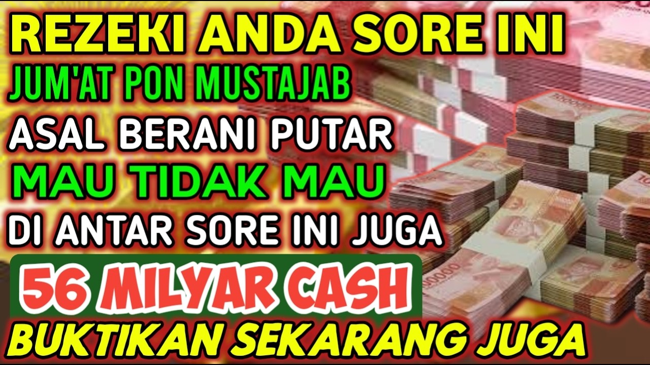 ALHAMDULILLAHBARU PUTARSEBENTAR UANG BENAR2 DATANG SENDIRI KERUMAH, DOA KEKAYAAN PALING MUSTAJAB