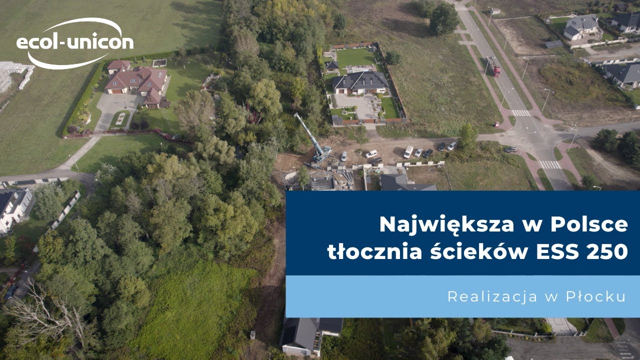 Największa w Polsce tłocznia ścieków ESS 250 - poznaj naszą realizację w Płocku 2022