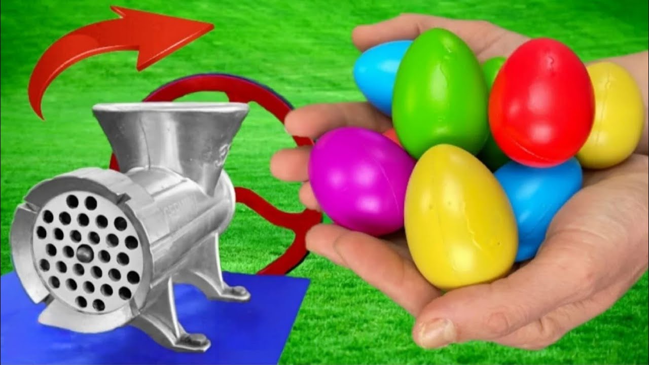 Colorful Egg Grinding Experiment | Visually Satisfying Results