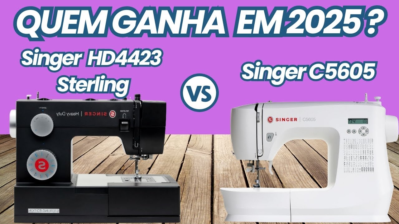 Diferenças Entre Singer C5605 e HD4423 Sterling — Descubra Qual é a Melhor Para Você!
