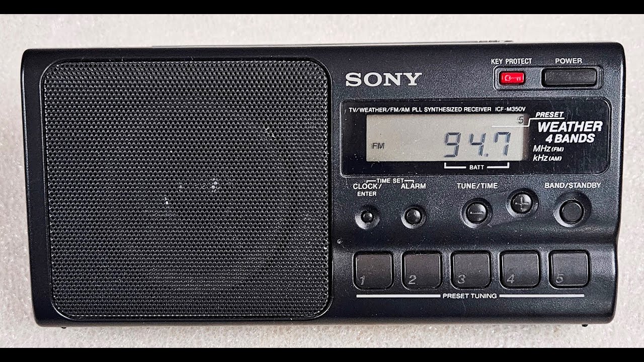 SONY ICF-M350L 4 Band Portable Transistor Radio