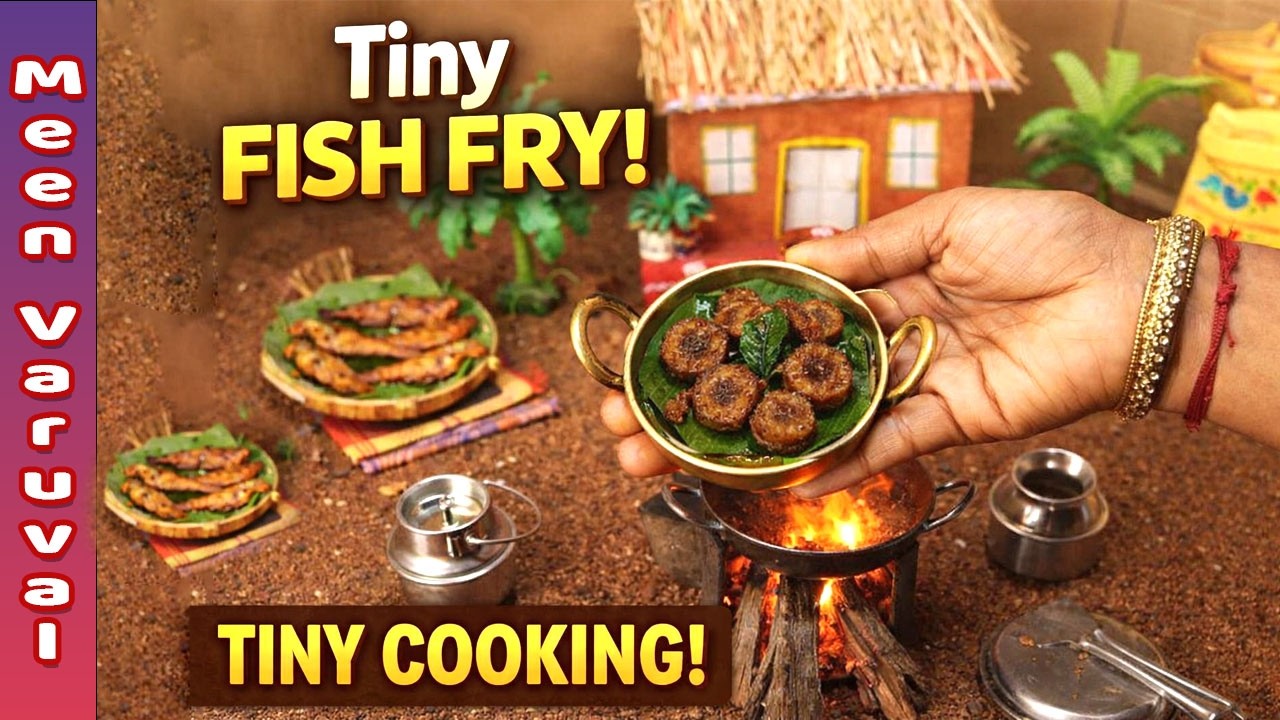 Miniature Fish Fry Tamil 🍽️ | Tiny Cooking in Village Style | Satisfying Video