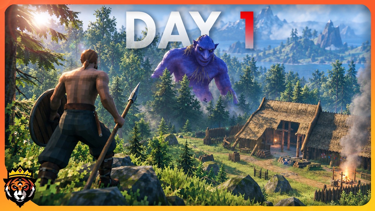 DAY 1 the Biggest Viking Survival Game Finally RELEASED!  - Valheim 1.0 Deep North Gameplay