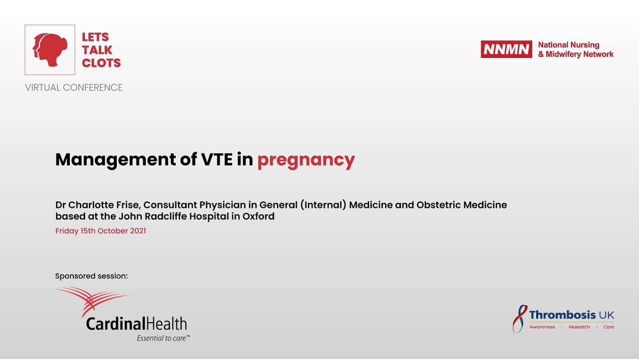 Management of VTE in pregnancy