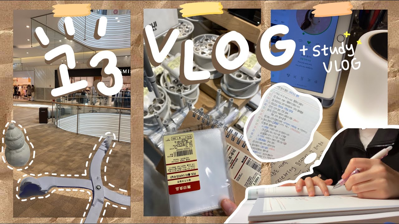 고3의 일상을 파헤쳐 보자 🥕공부하고 놀고 먹는 고3의 브이로그 - study vlog 🤍 / 공부 브이로그,일상,03년생,앨범깡,스퀘어원,덕질,먹방