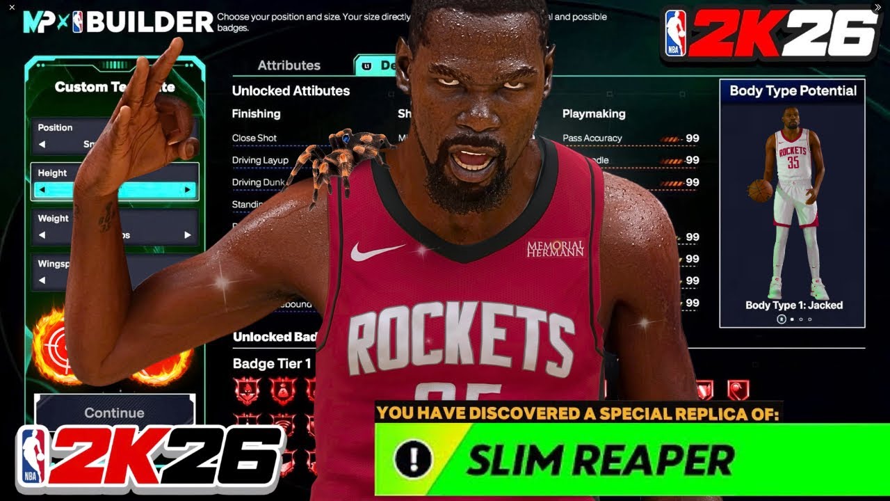93 MID + 90 3PT + 90 DUNK KEVIN DURANT BUILD CAN DO EVERYTHING!!! BEST BUILD IN NBA 2K26