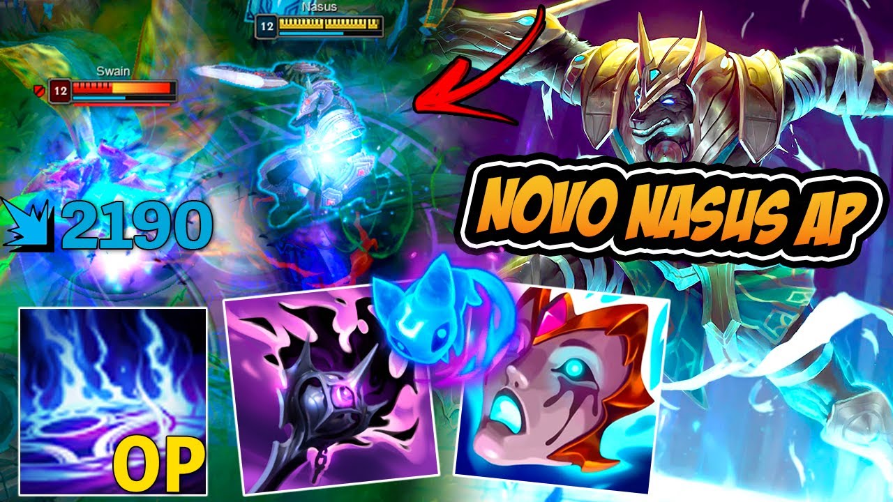 O NOVO NASUS FULL AP MID É ROUBADO DEMAIS !! - LEAGUE OF LEGENDS