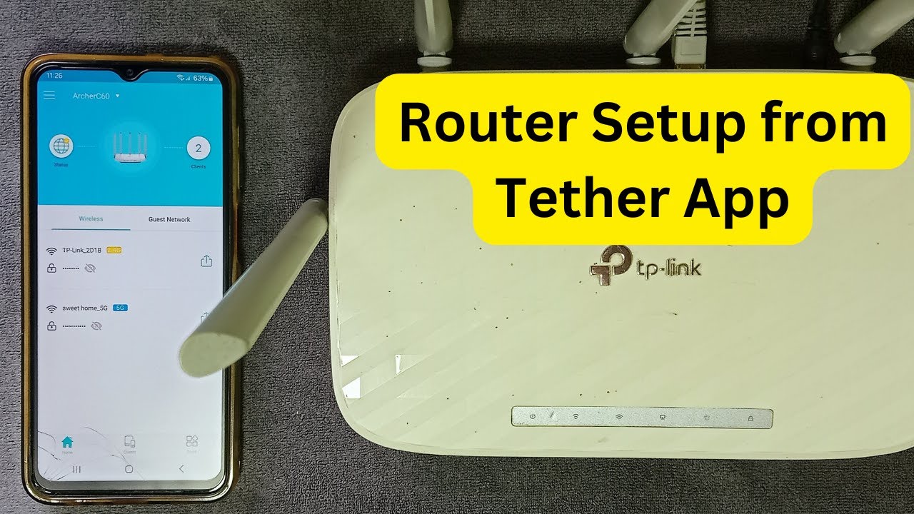 TP-Link Tether App : How to setup tp link router from Tether App // How to configure tp link router