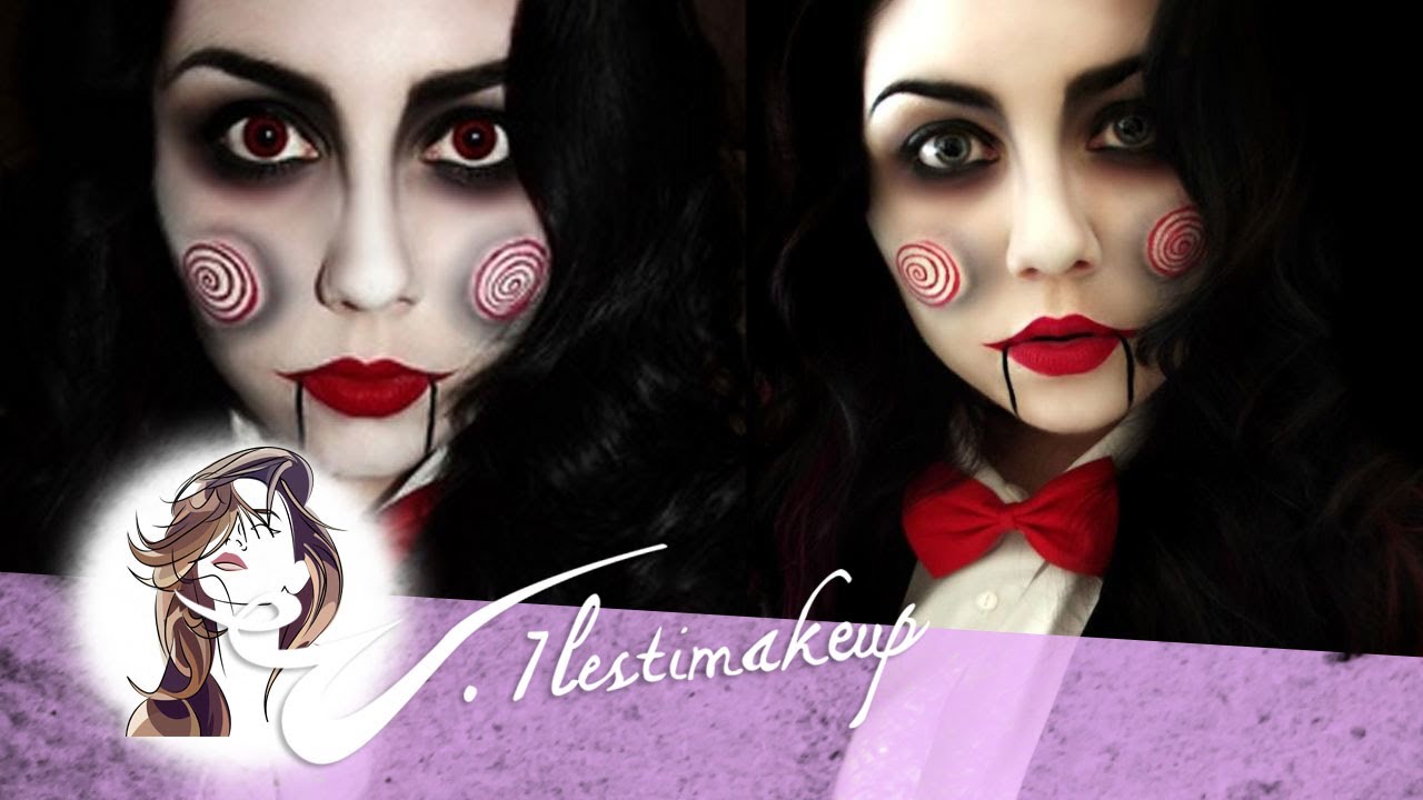 Maquillaje Halloween chica - Pelicula SAW (Allison Kerry)