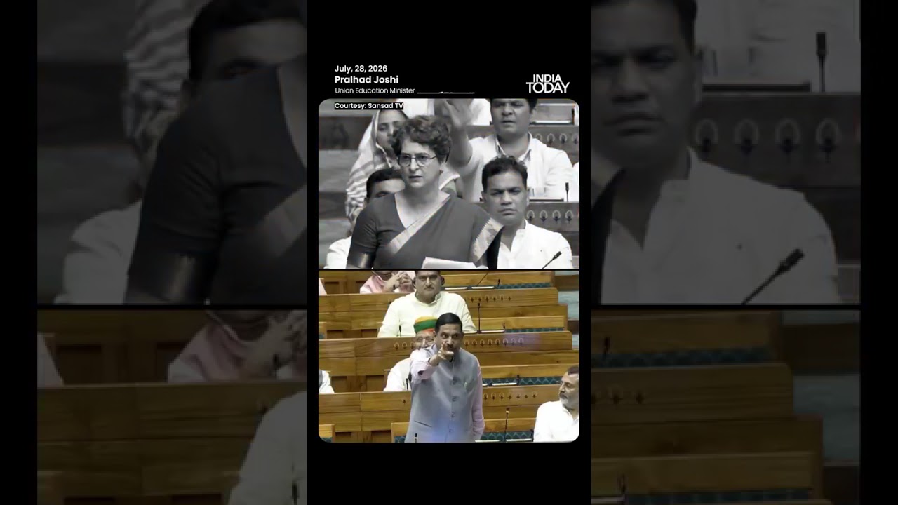 Lok Sabha Erupts! Priyanka Gandhi vs Pralhad Joshi Over Bilkis Bano Remark #shortsviral