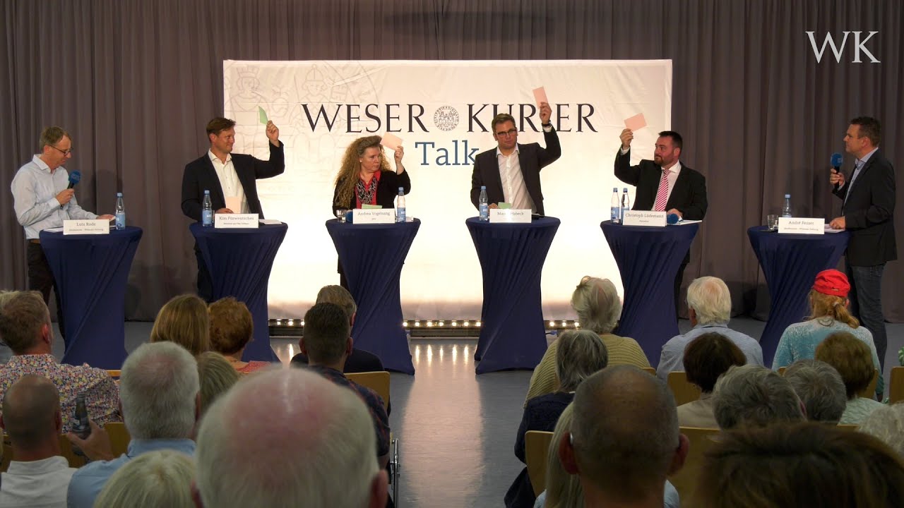 Bürgermeister-Wahltalk des WESER-KURIER in Lilienthal