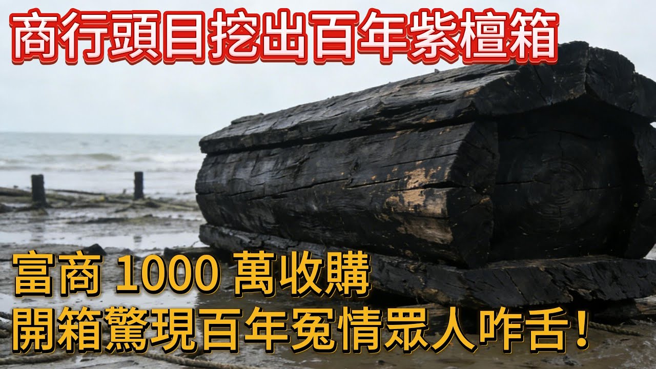 台湾台南商行老板挖出，百年紫檀箱，富商 1000 萬收購，開箱驚現百年冤情眾人咋舌！#小説 #故事 #睡前故事 #完結