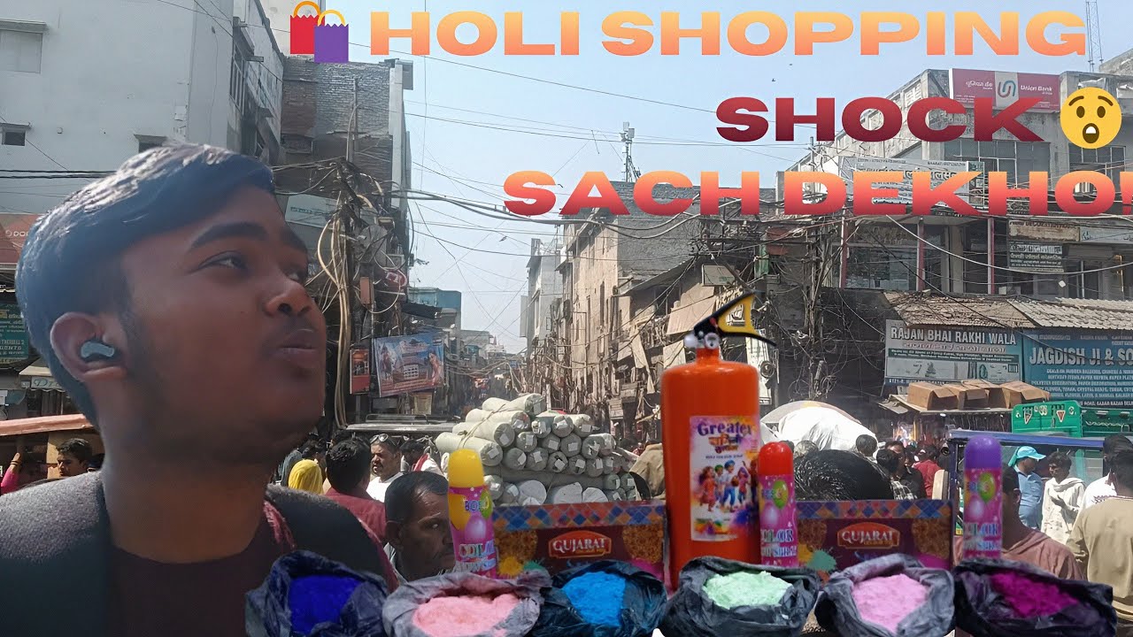 🌈 Holi Market 2026 😱 Itna Mehnga Ya Sasta? | Bazaar Ka Full Scene + Shopping | Full Day Vlog