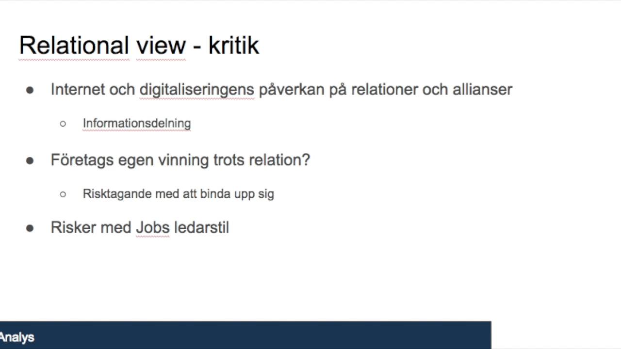 The relational view del 3