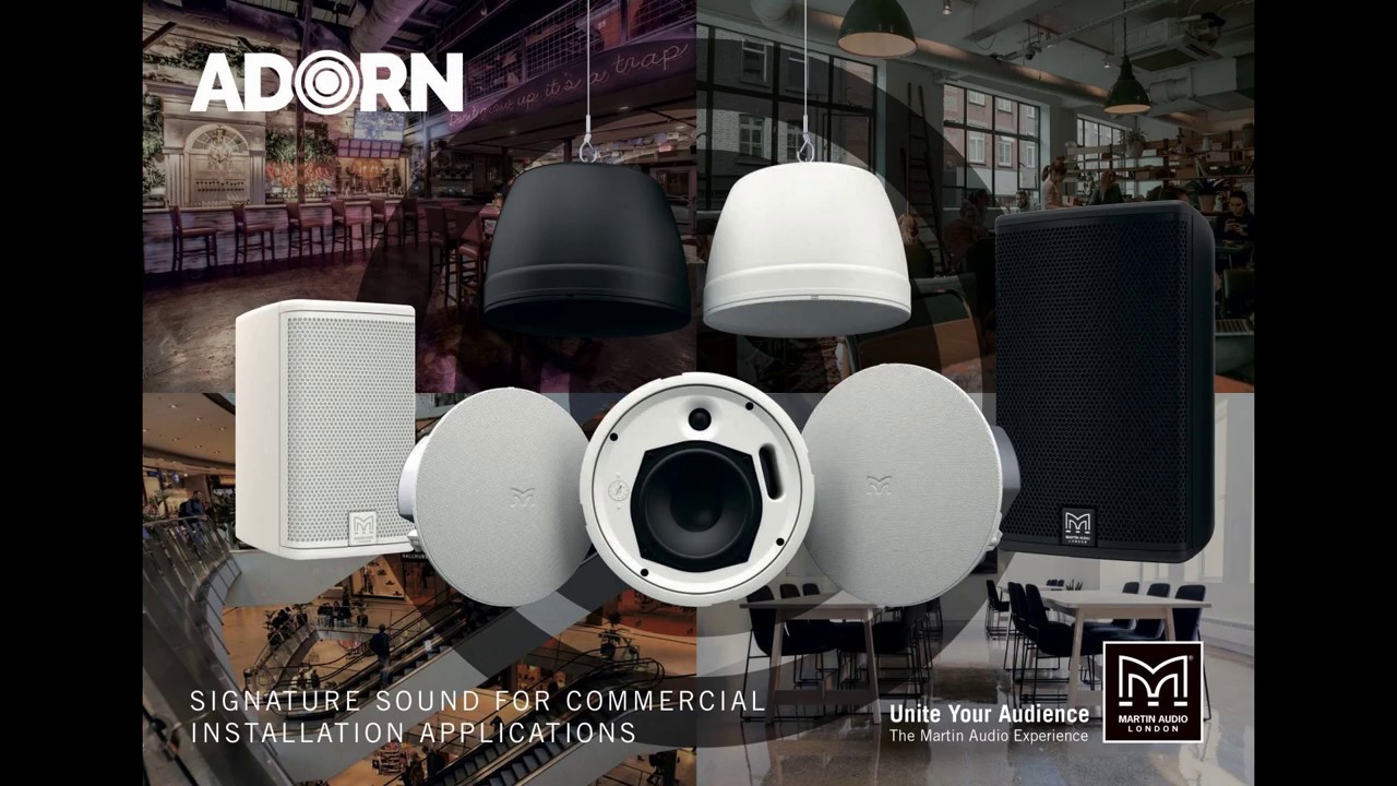 Martin Audio. Сучасні інсталляційні акустичні системи серії Adorn.