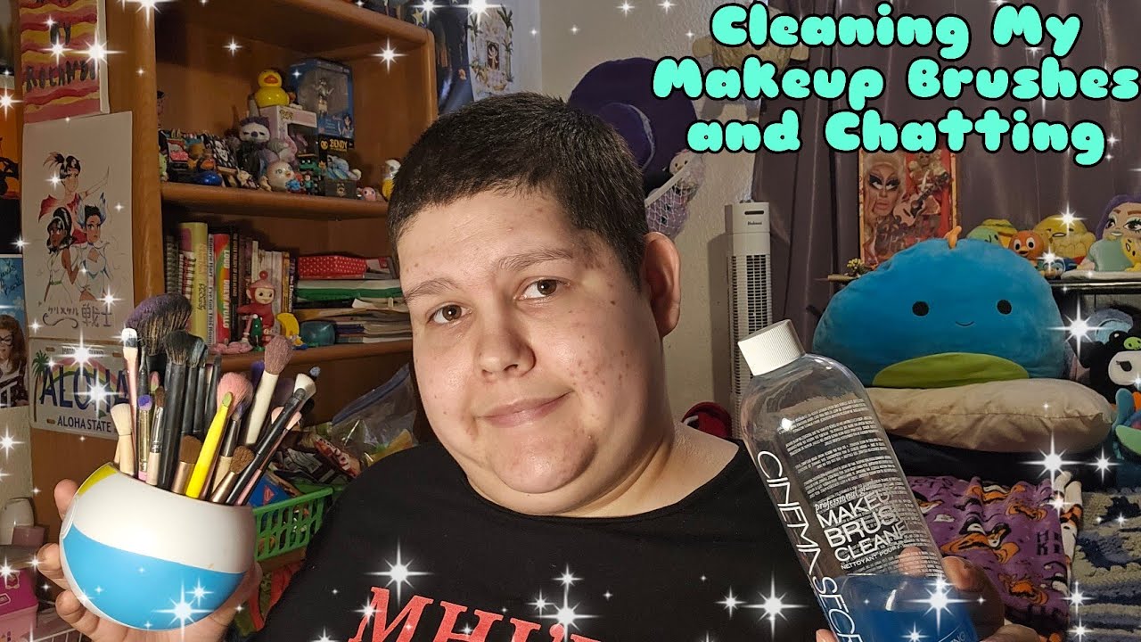 ASMR Cleaning My Makeup Brushes and Chatting 