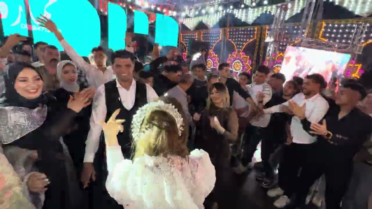 مهرجان العريس إبراهيم سرحان منيه سلامه الرحمانيه واقوي استقبال يارا فارس