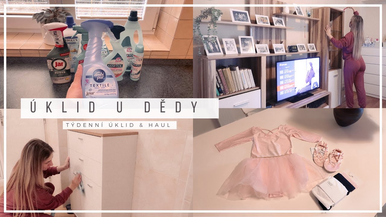 ÚKLID | dědův pokoj, spodní koupelna & mini haul 🛒