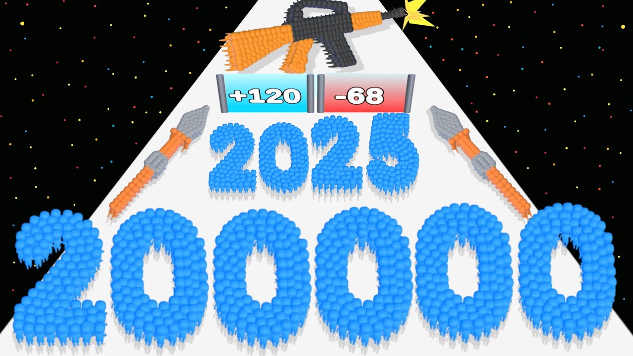 Crowd Number Run 3D - Level Up Number Max Level Gameplay (Number Evolution Run)