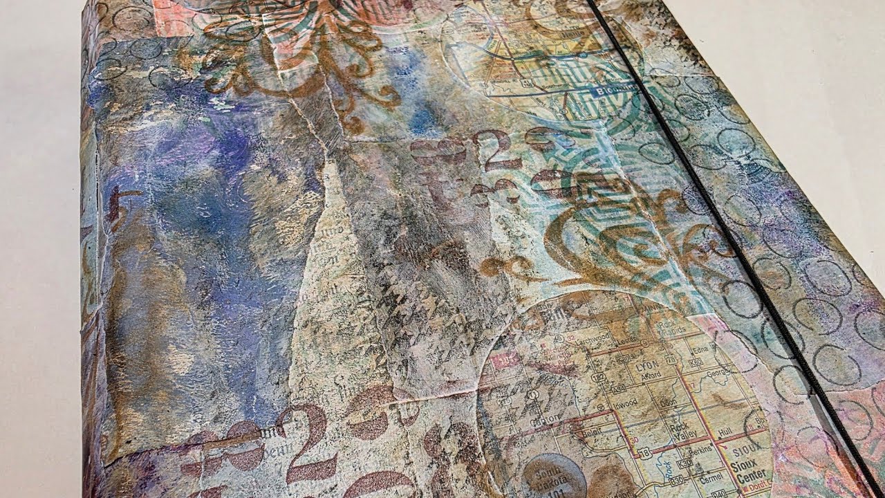Mixed media journal cover
