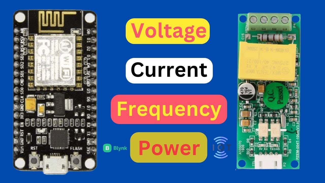 PZEM-004T Sensor with NodeMCU and Blynk App | Voltage, Current & Frequency Monitoring