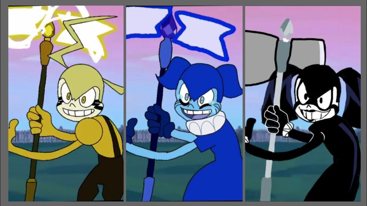 other friends pero con todas las spinelas yellow,blue and white
