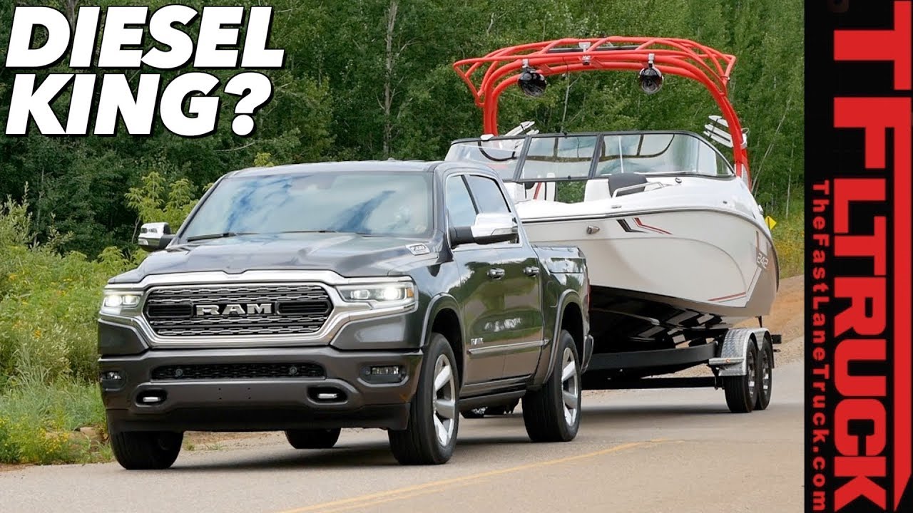 Вот как Ram 1500 EcoDiesel 2020 года буксирует прицеп и едет по бездорожью! Первый тест-драйв