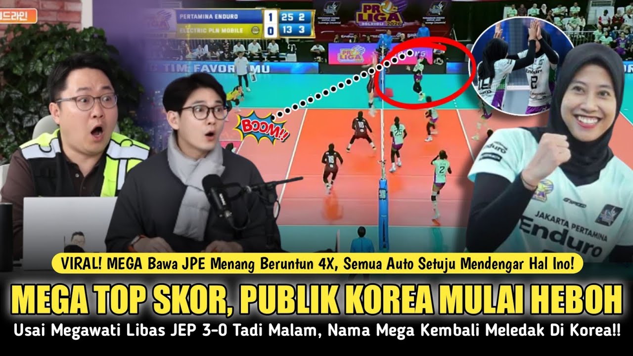 🔴VIRALL DI KOREA! Megawati Bungkam Ozsoy 3-0, Bawa JPE Menang Beruntun, Media Korea Soroti Megawati!
