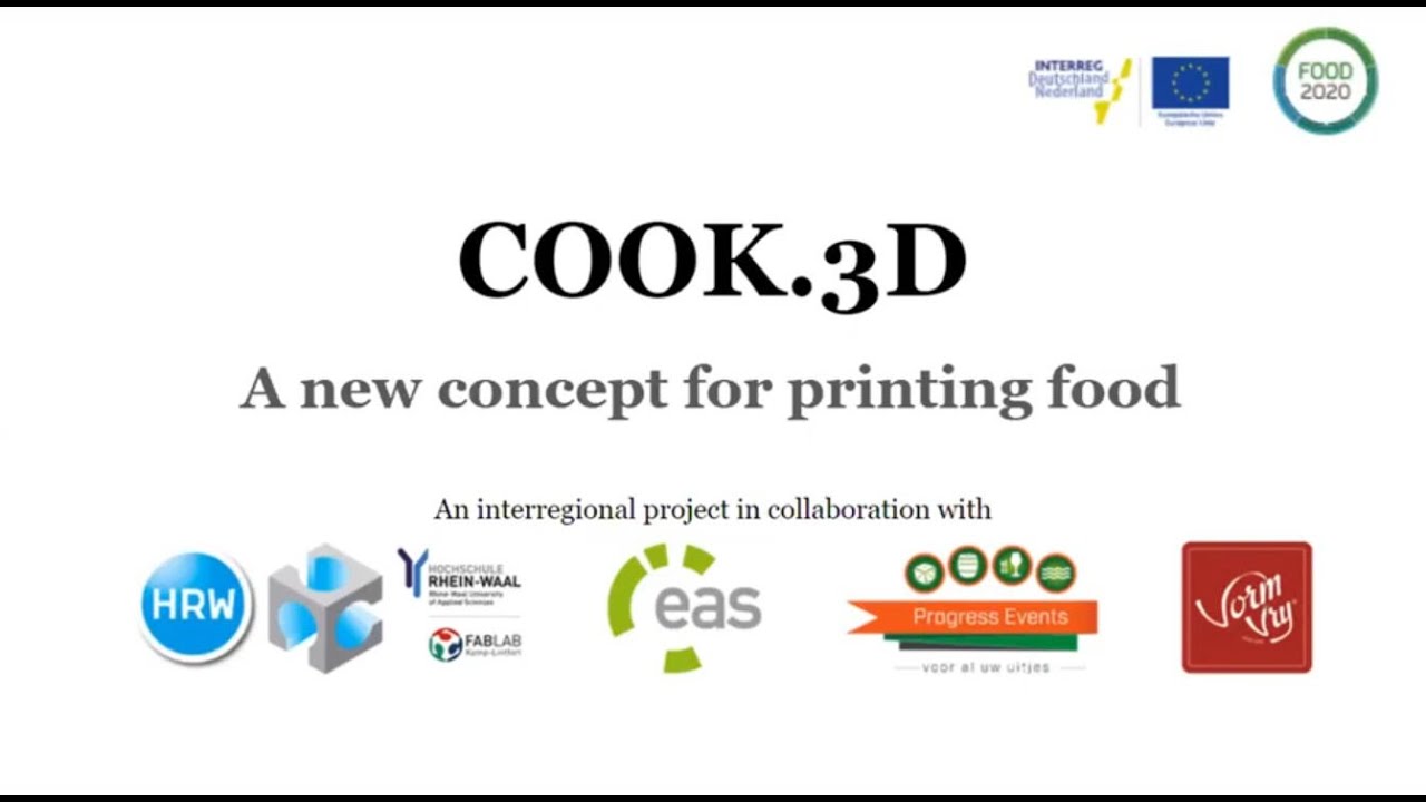 Cook.3D, new concept for 3D Food Printing by Gaia Di Martino