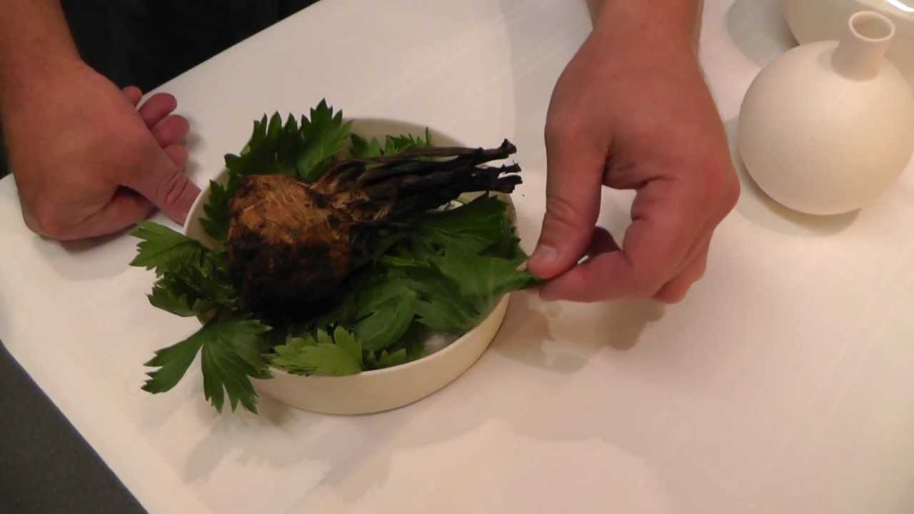 Daniel Berlin prepares a signature dish
