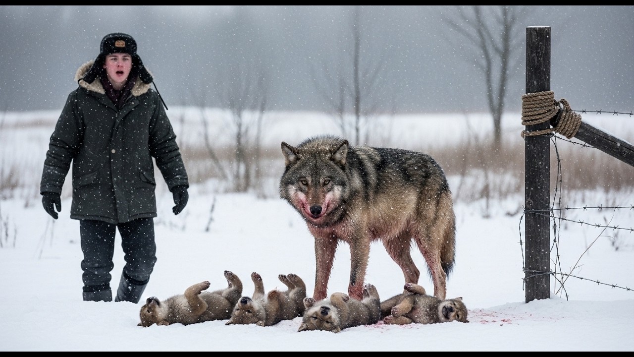 He Saved a Dying Mother Wolf in the Snow — What Happened Next Shocked Everyone