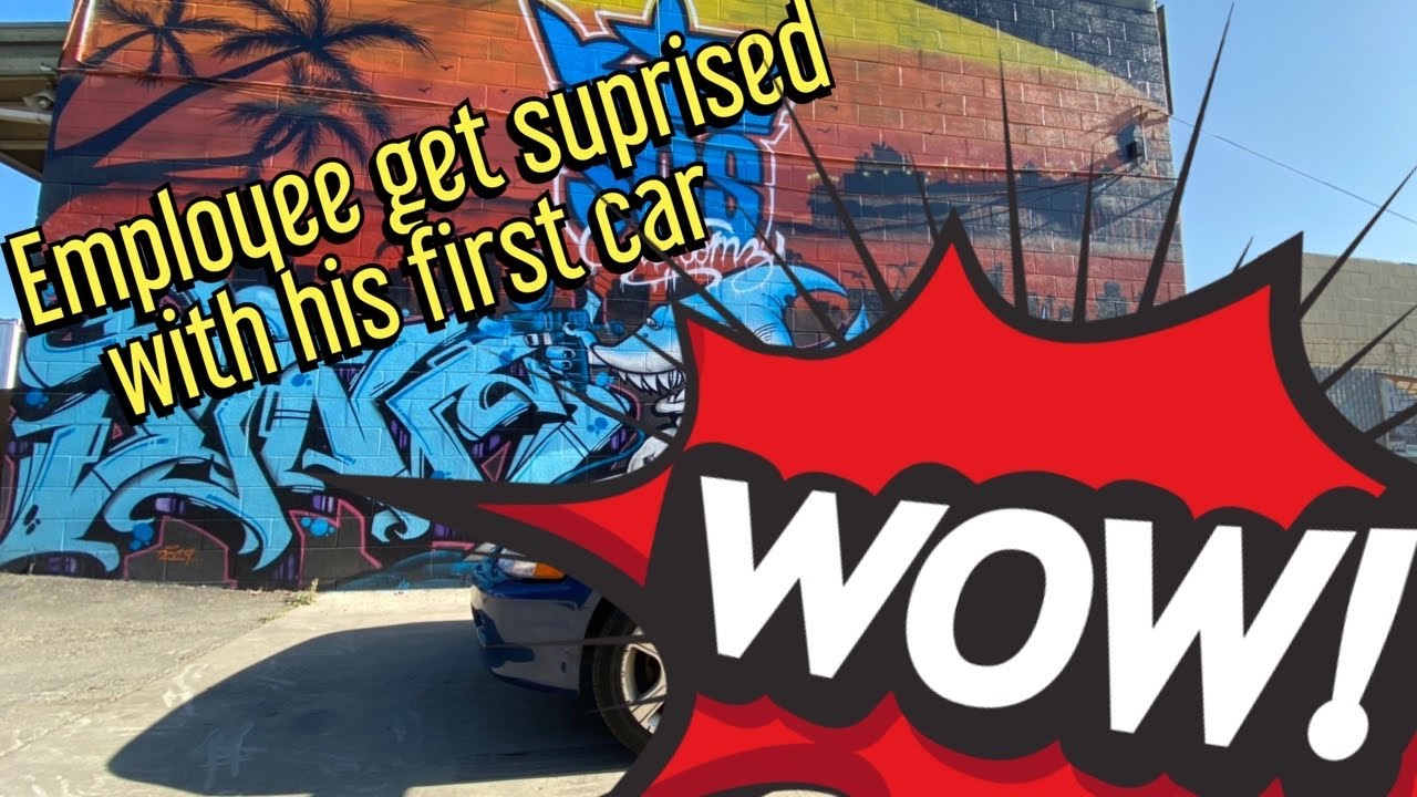 SURPRISING AN EMPLOYEE WITH HIS FIRST CAR!!!