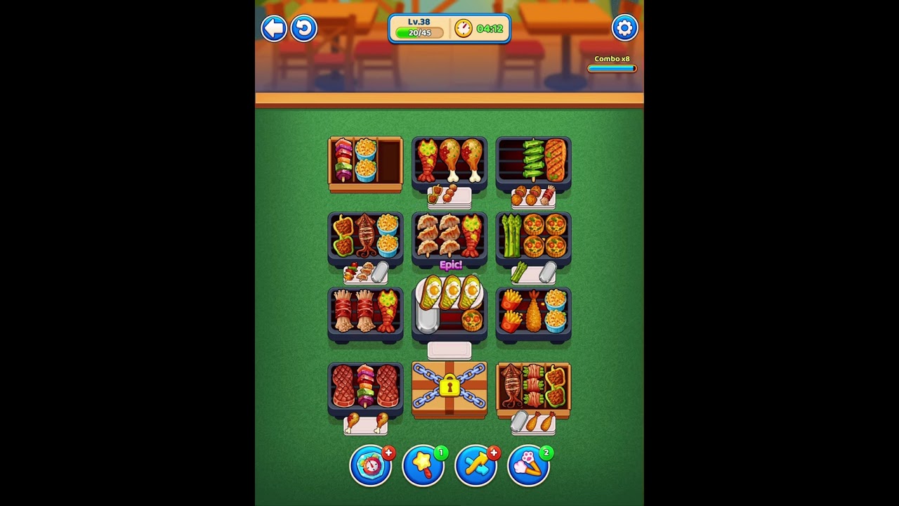 Street Food Puzzle (IEC games) - Level 38  #games #cooking #grill #restaurant